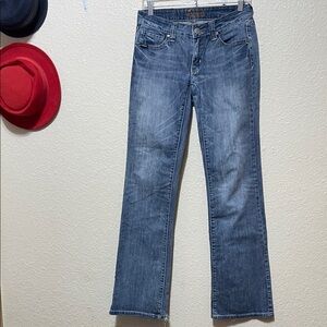 Adiktd Women's Distressed Straight Leg Blue Jeans. Distressed Condition. Size 4.